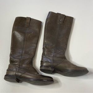 Madewell 1937 The Archive Ridings Boots in Taupe Gray Sz 5.5